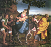 [Jacopo Bassano, FUGA IN EGITTO, 1534]